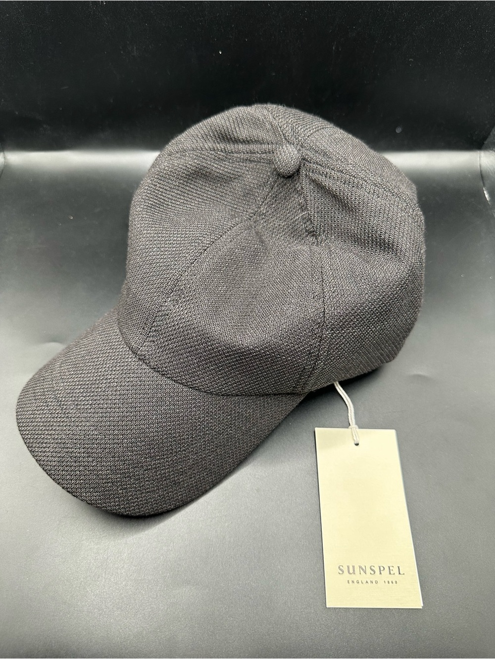 Sunspel Charcoal Knit Baseball Cap NWOT